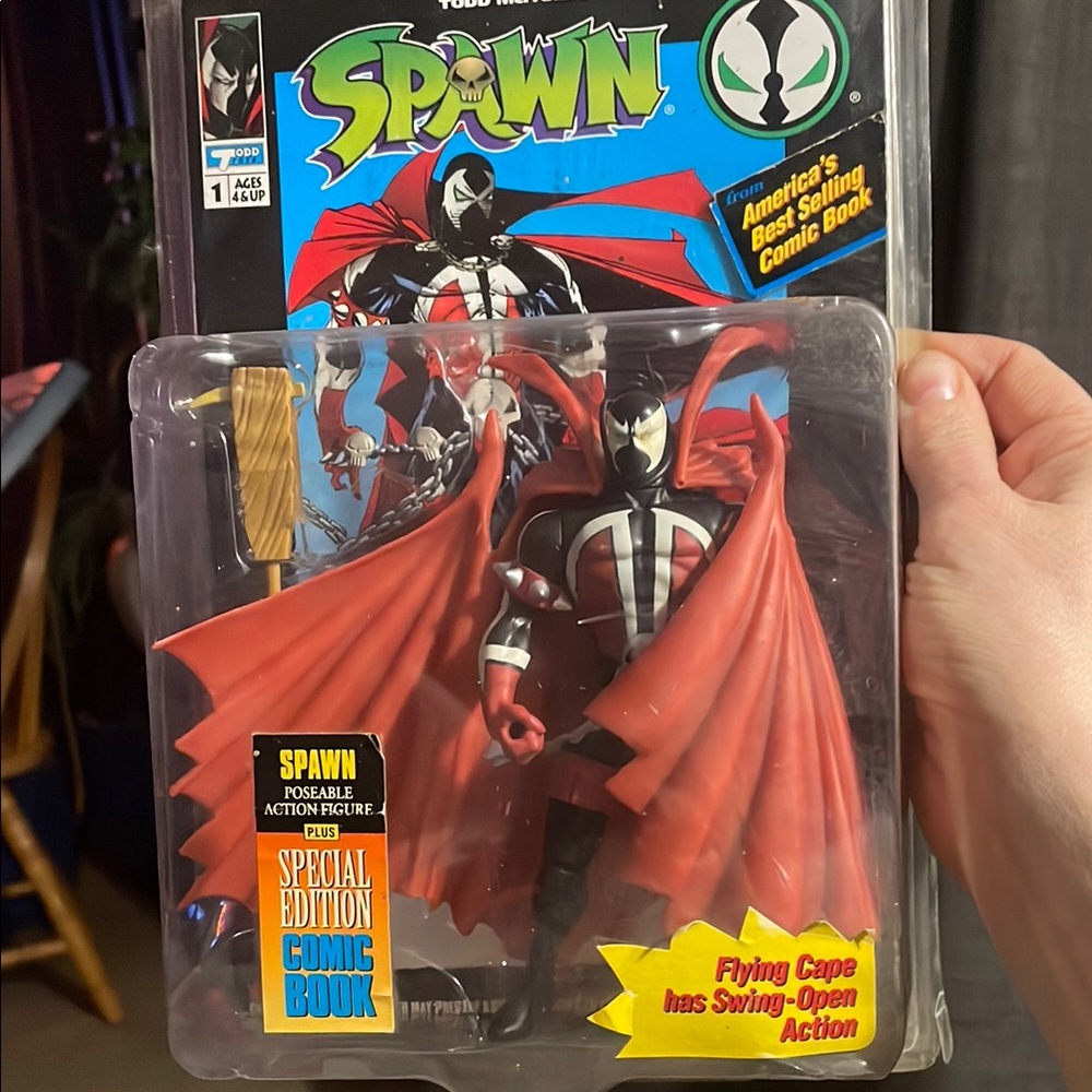 Spawn Action Figure with Red Cape